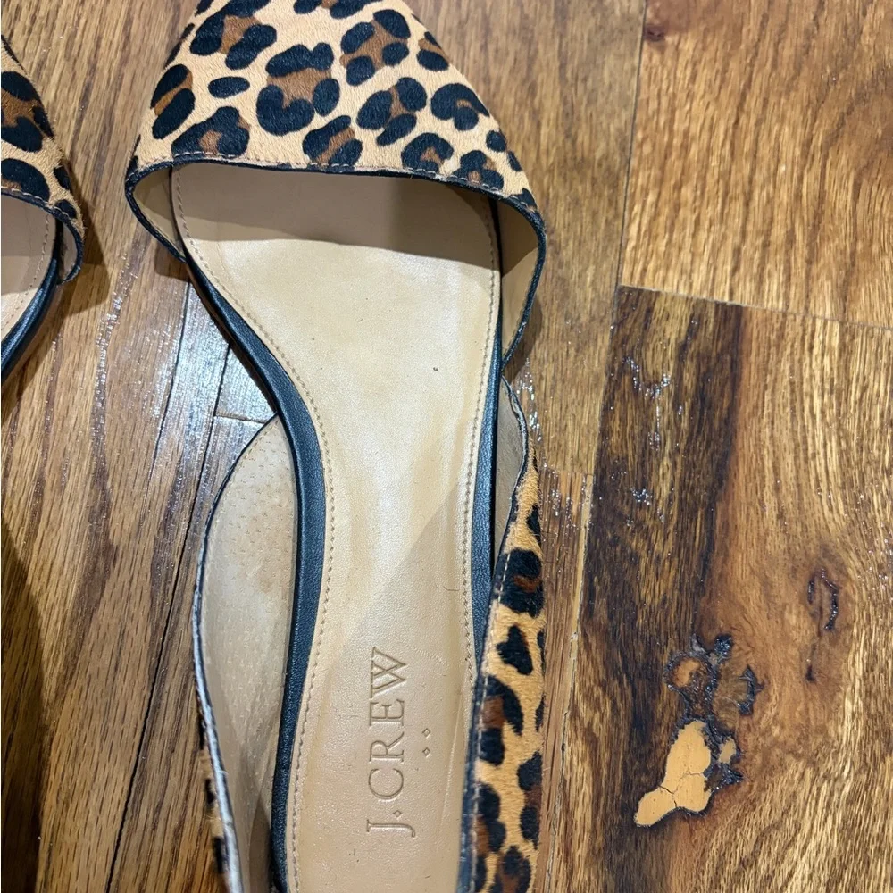 J. Crew Tan and Black Leopard Flats - Picture 4 of 8